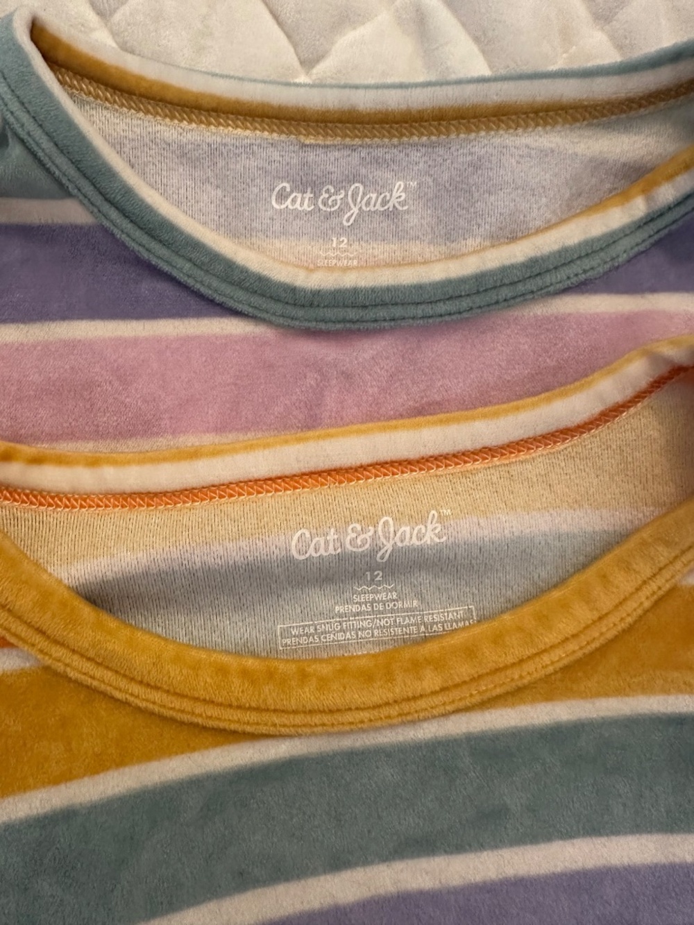 Super cozy Cat and Jack PJs size 12 (set of 2) - Picture 2 of 3